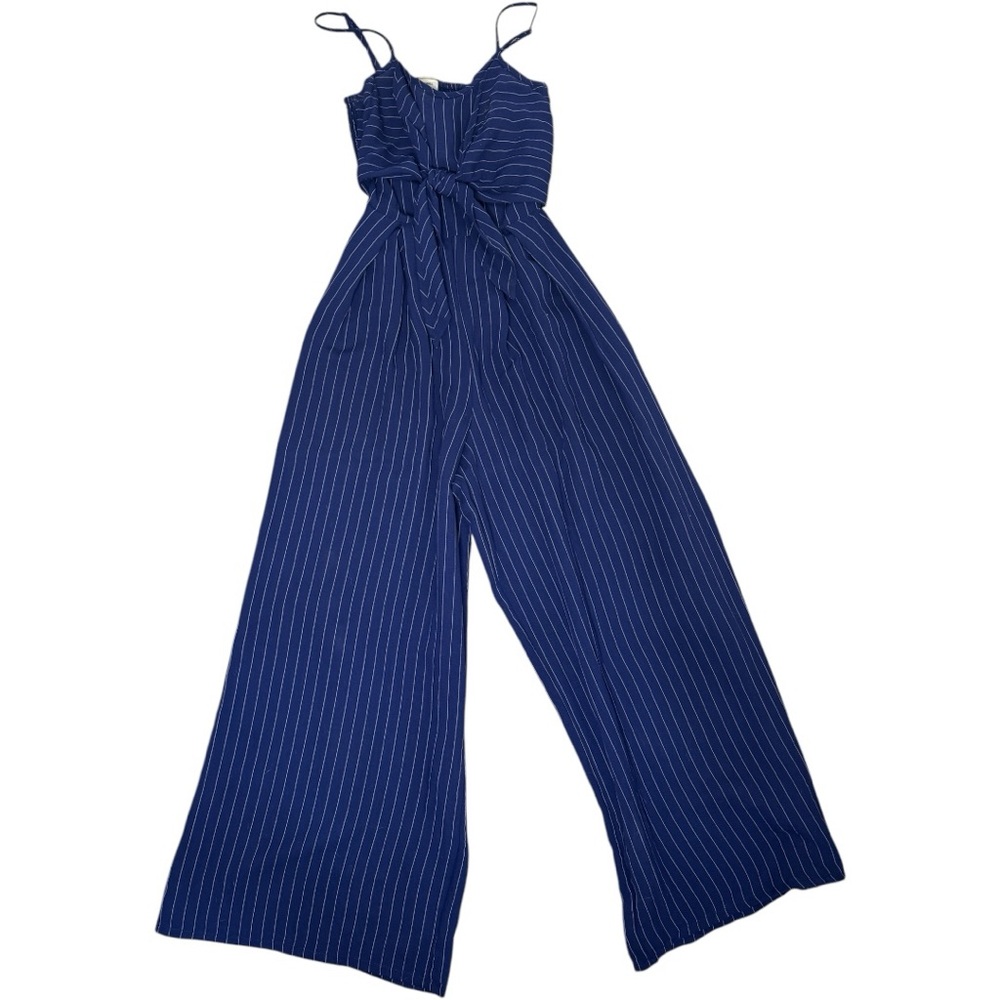 Elegant Navy Striped Jumpsuit
